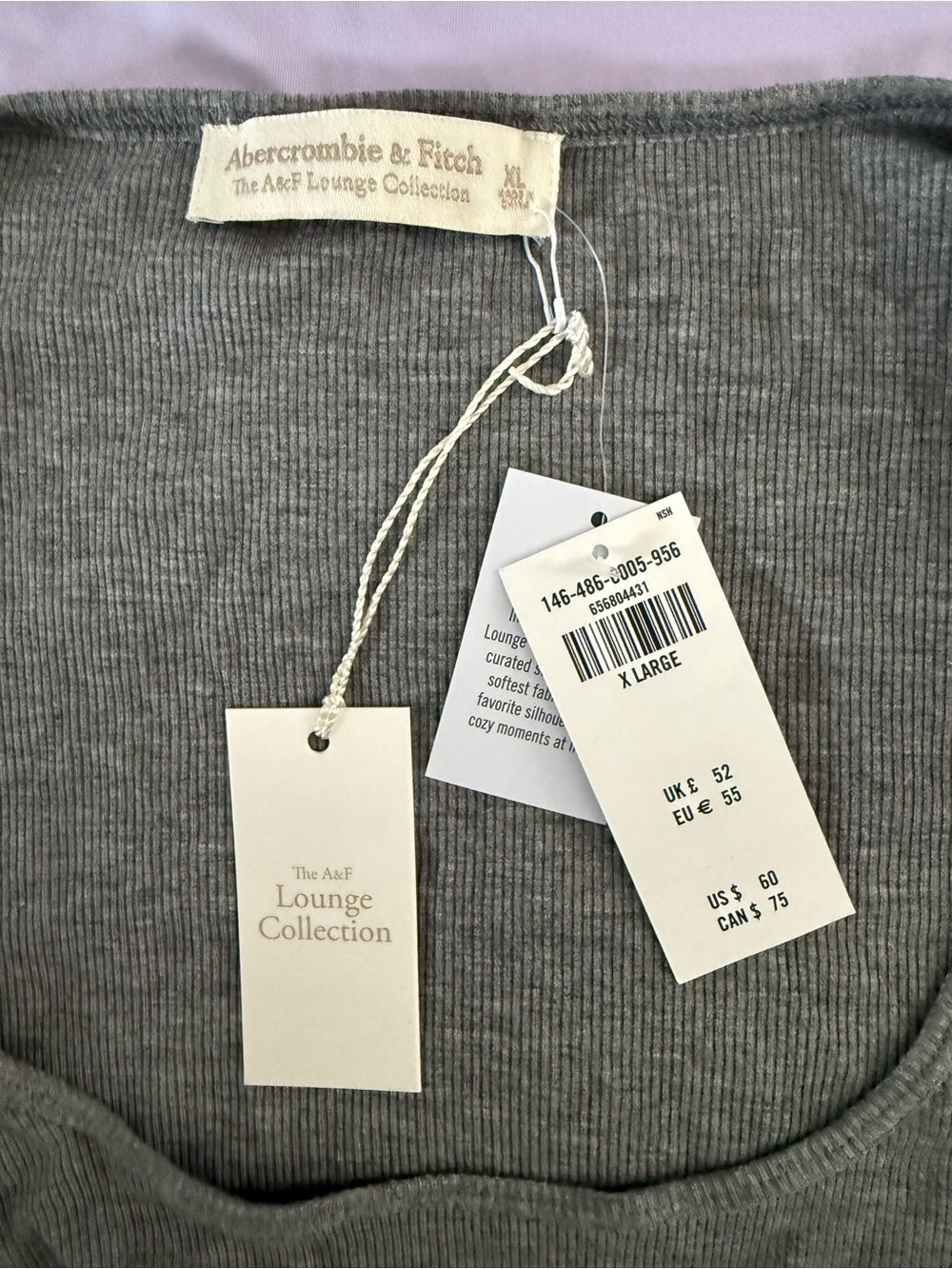 Abercrombie & Fitch Heather Gray Maxi Loungewear Dress - Picture 4 of 7
